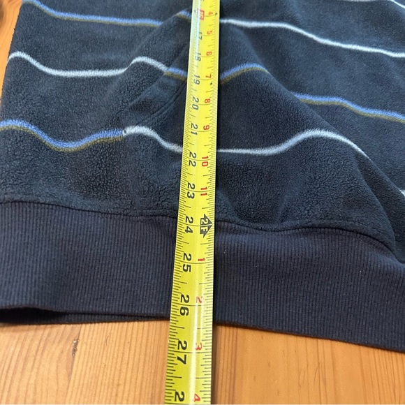 Volcom Unisex Hoodie True To This Fleece Navy Striped Cozy Pocket Navy Sz Small - Picture 9 of 10